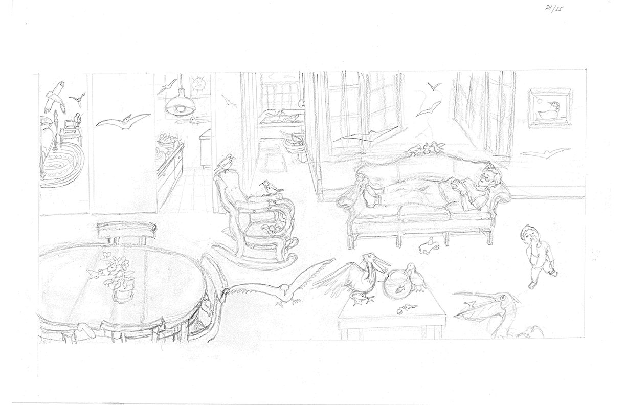 Ducks in my Bathtub Illustration